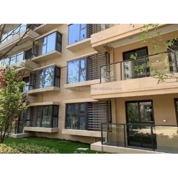 Modern Design Stone Form Natural Stone Beige Travertine for Hotels Decoration Project