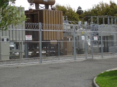 Nuclear Power Station Used High Security Hot Dipped Galvanized Chain Link Fence