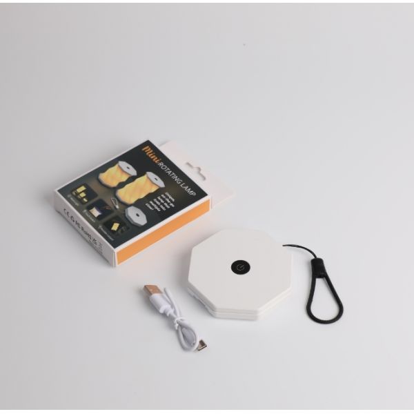 Mini Touch LED Folding Rotating Paper Lamp Light White Dimmable For Children'S Bedroom