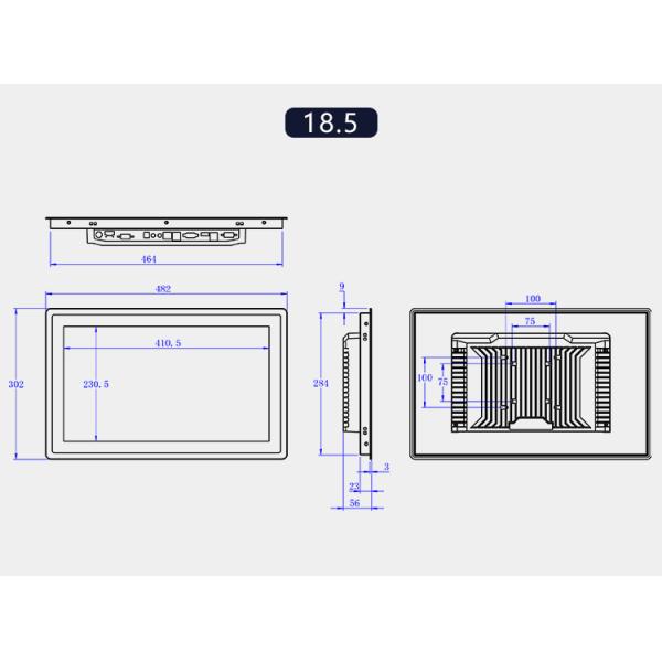 21.5 Inch Industrial Panel PC with Capacitive Touch Screen