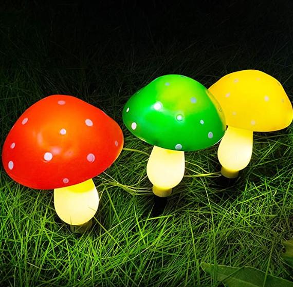 Waterproof Cute 5Watt Outdoor Solar Mushroom Lights