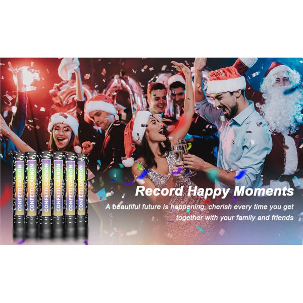40cm Multicolor Biodegradable Party Popper Confetti Cannons for Colorful Celebrations