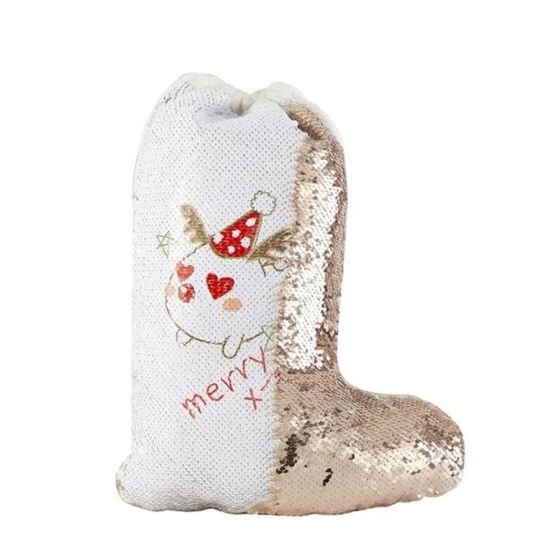 Sublimation Christmas Stockings Custom Printing Logo Sublimation Sequin Stocking