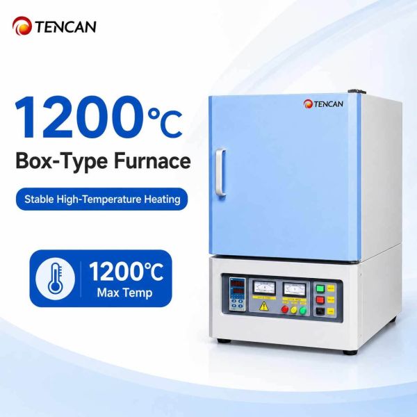 1200°C Muffle Furnace with 50-Segment PID Control and Polycrystalline Mullite Fiber Lining for High-Temperature Applications