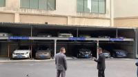 Um estacionamento comercial de dois níveis levanta o sistema do estacionamento do carro do enigma da movimentação da corda