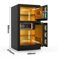Boîte de sécurité intelligente à double alarme noire personnalisée pour la sécurité à domicile YB/RS-80D