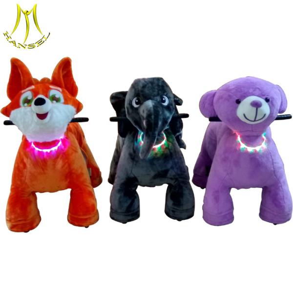 Hansel 	electric animal stuffed ride for shopping mal and animals bike motorized child ride with electric animal stuffed