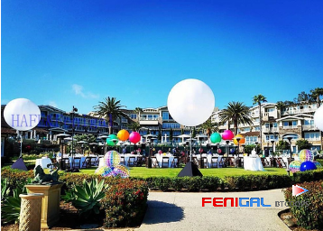 Customizable 220V LED Inflatable Event Lighting Balloon For Exhibition Decoration Hangable Design
