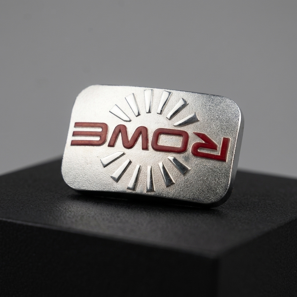 Customized Metal Zinc Alloy Nameplate With Dragon Pattern Embossed High-end Gift Box Logo