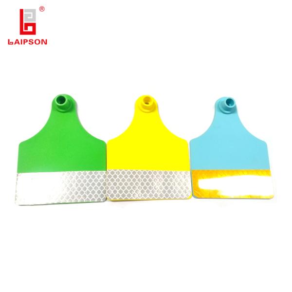 Reflective Cattle Ear Tags With Waterproof TPU Material Heat Cold Resistance And Laser Printing For Livestock Management