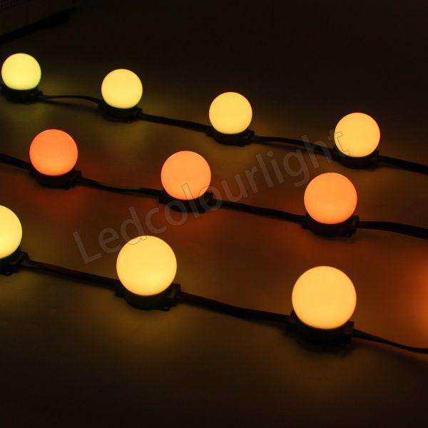 50mm 60mm RGB Programming LED Dot String Lights for Facade Stage Lighting