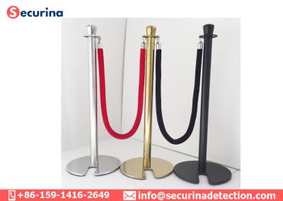 Suporte portátil de Polos da barreira do controle de multidão da corda da fila de aço inoxidável para o hotel/banco