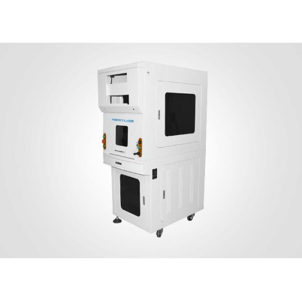 Vertical Full Closed Laser Marking Machine With Air Cooling System , Higher Accuracy