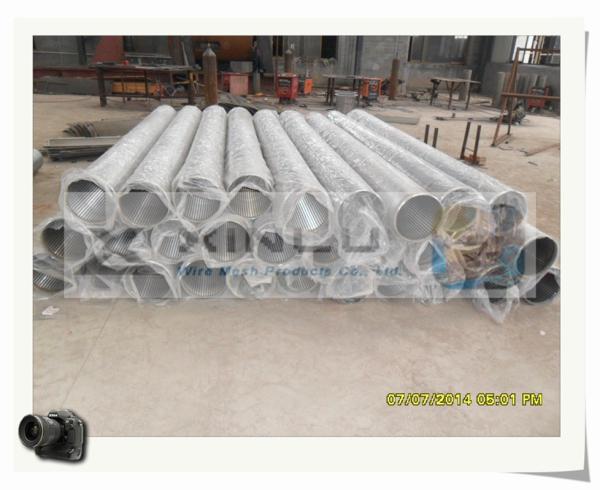 Wedge Wire Water Well Screen Pipe 114mm Diameter Non Clogged For Dewatering