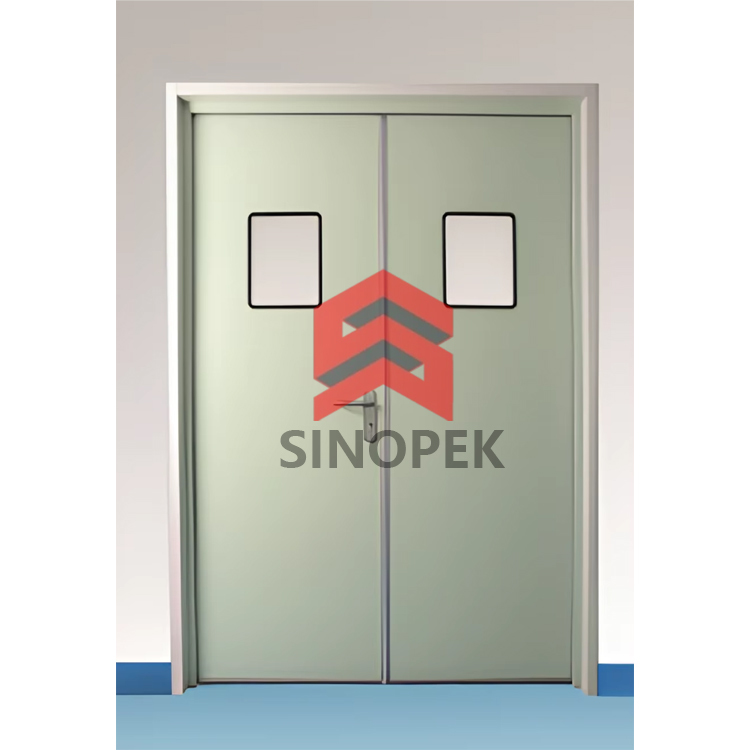 Manual Swing Door — Double Open | Wide Passage | Hospital & Cleanroom Grade