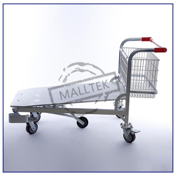 Тяжелый склад 5 колес Ручная толчка Металлический супермаркет Транспортная тележка