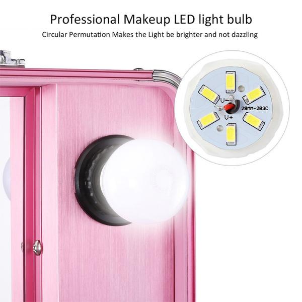 Pink Color Cosmetic Beauty Case , Professional Makeup Cases On Wheels