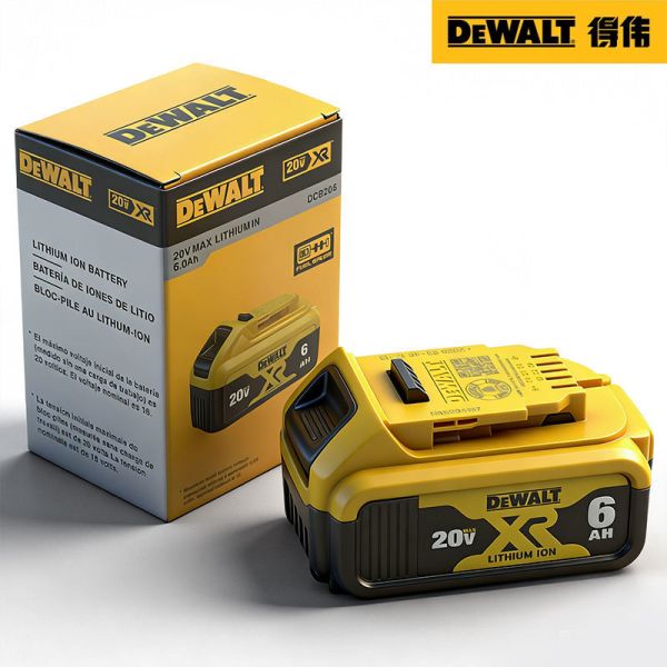 8000 Cycles Dewalt 20V 6.0Ah Battery Rechargeable Dewalt Battery Packs
