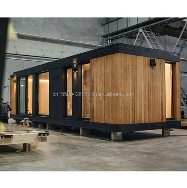 20ft Mobile Home Garden Studio Prefabricated Customizable Steel Container House with Wall 50/75/100mm Wave Sandwich Panel