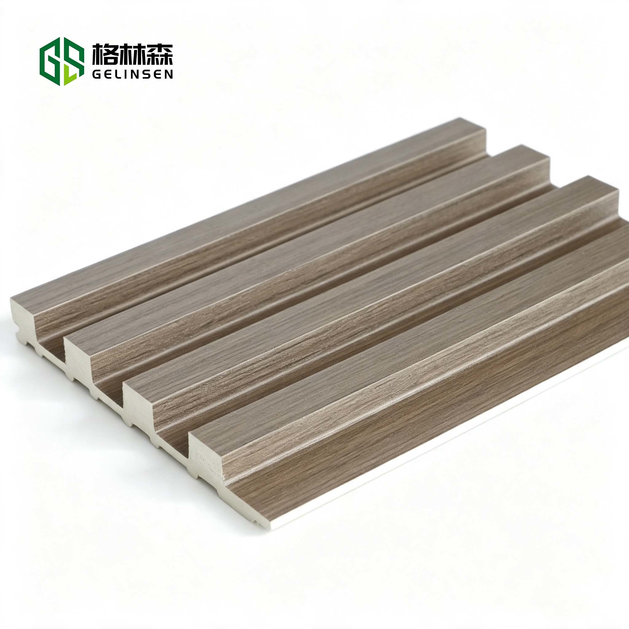 Solid PVC Fluted Wall Panel 150*17mm Eco-friendly Custom Length for Full-Wall Coverage
