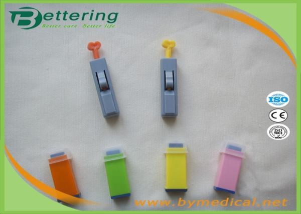 Green Colour Blood Collection Supplies Lancet Needle For Blood Sample Collecting 23G