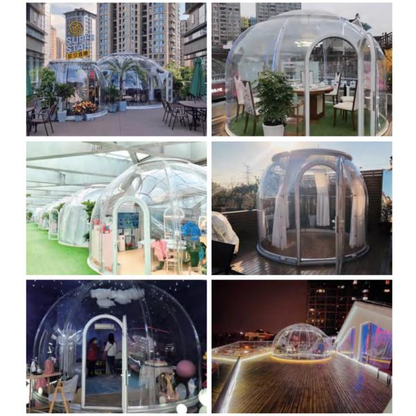 Панорамный шатер геодезического купола пузыря ПК для экологического парка