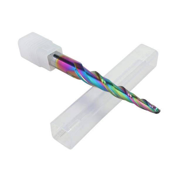 Broca de fresado de punta esférica 1/4 personalizada de alta calidad y bajo precio YingBa, fresa de extremo para fresadora CNC, broca de grabado CNC de carburo