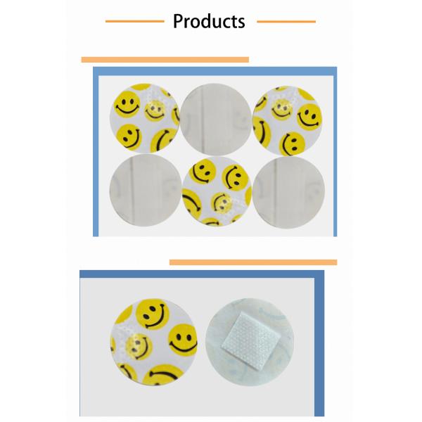 Children's Cartoon Round Bandages Breathable and Skin-Friendly Band Aids for Small Wounds Vaccination Blood Collection