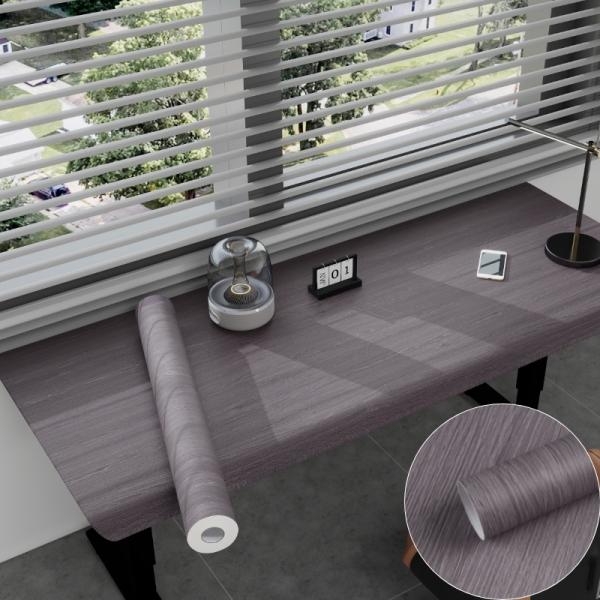 Moisture-Proof Wood Grain Wallpaper Self-Adhesive PVC Roll