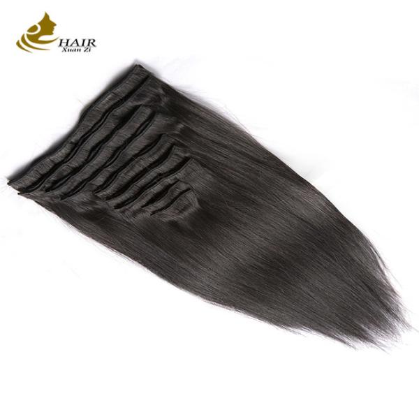 Cabelo Longo Direito Brasileiro Tecido Preto Auburn Cabelos Humanos em Pacotes