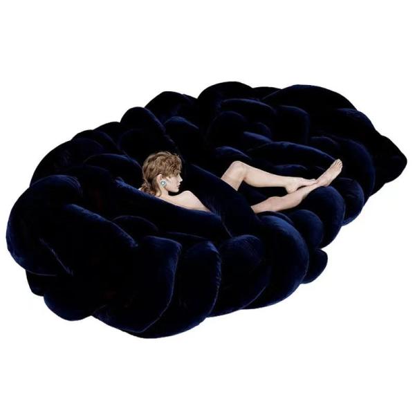 Criativos da mobília da entrada do hotel do pitão torcidos tecem o multi sofá pessoal da casa de campo