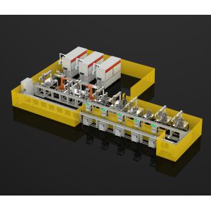 Single-phase AC220V 50Hz Motor Stator Production Line Automated Flat Wire Winding Machine
