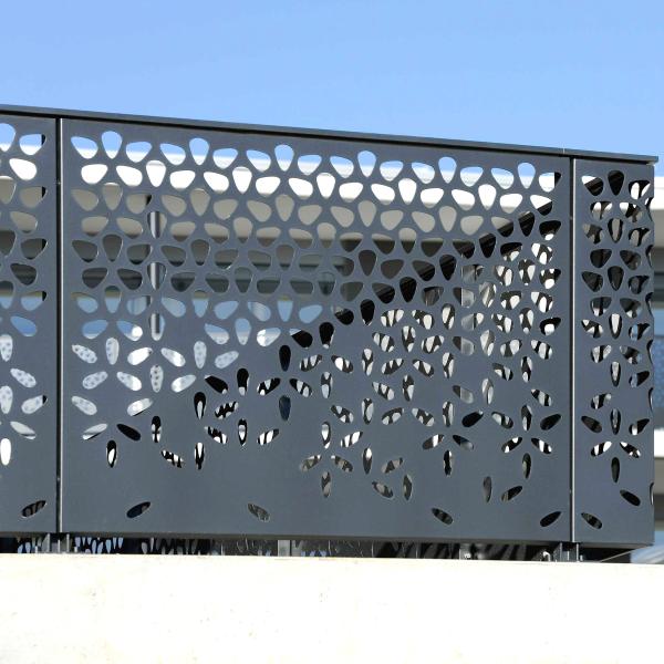 Perforated Aluminum Wall Cladding Panel Durable For Building Decoration