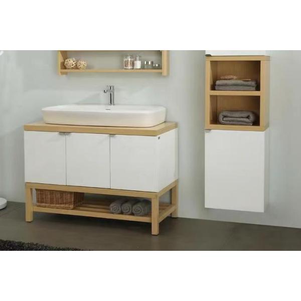 Apartment Vanity Combo Modern Melamine Rectangle Bath Cabinet 60 72 Inch Mirrored Cabinets