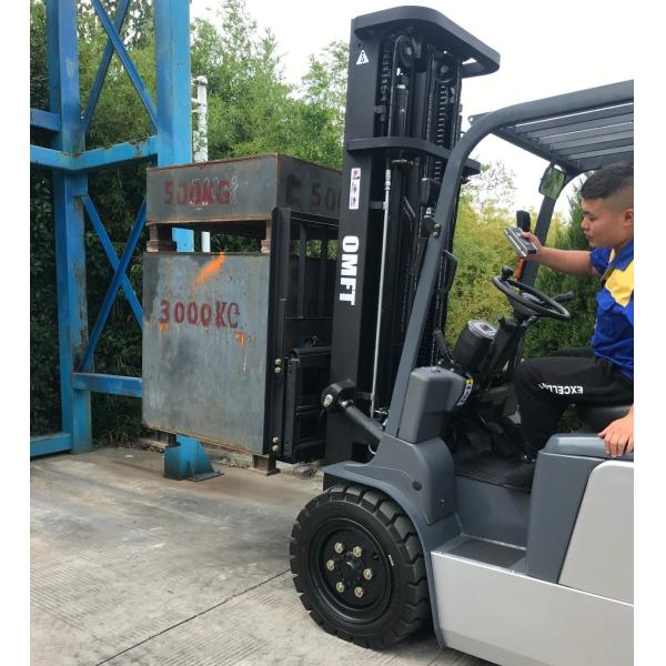 2500kgs Capacity Electric Forklift Truck with 3m Two Stage Full Free Mast