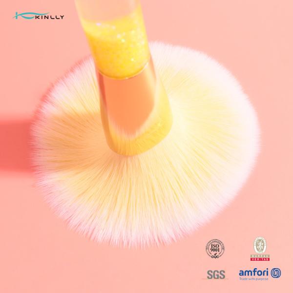As cerdas sintéticas de Crystal Handle Makeup Brushes Premium pulverizam o ocultador