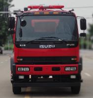 Le camion de pompiers résistant de réservoir d'eau 240HP 6 a roulé la couleur rouge 10T