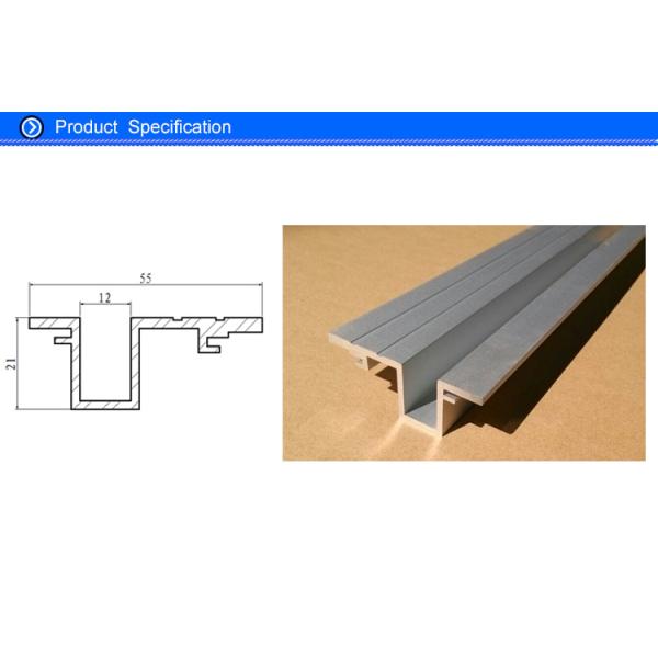Elevator / Car Aluminum Door Threshold Extension , Aluminium Sliding Door Tracks