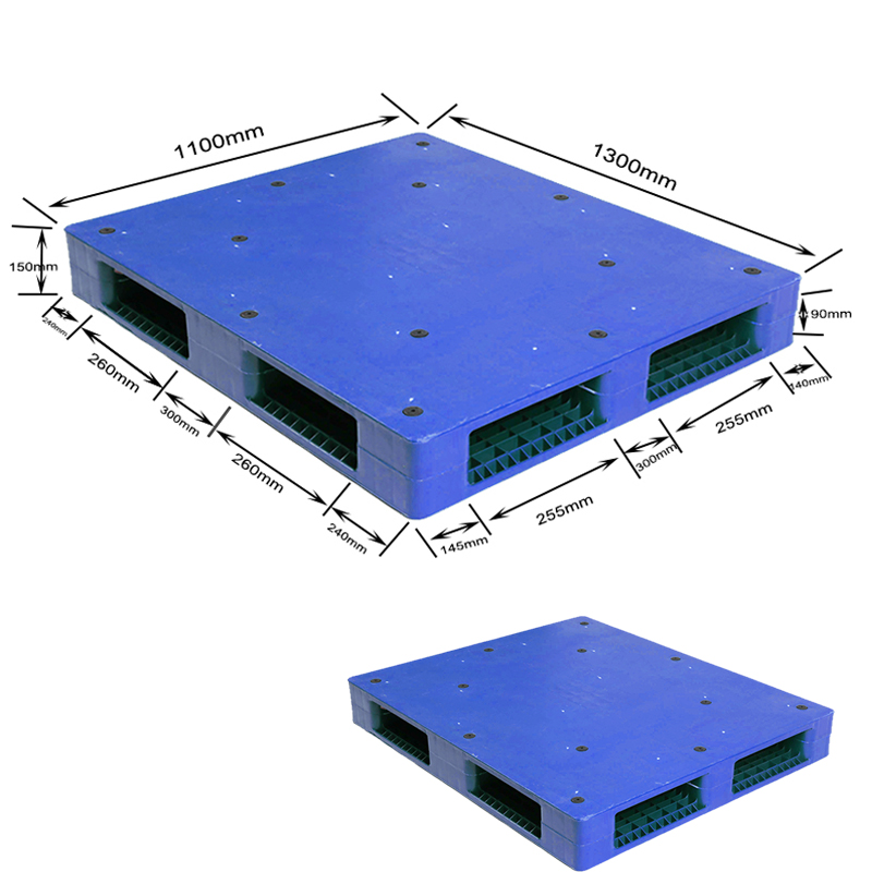 Паллеты HDPE паллета 1300 x 1100 PP сверхмощные пластиковые двухлобные