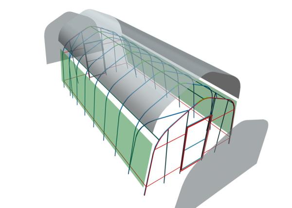 Smart Ventilation Diy Small Greenhouse 4x6m For Urban Gardening