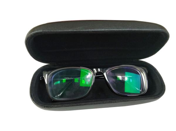 Vinatge Iron Hard OPtical Glasses Case PU Leather Case For Reading Glasses