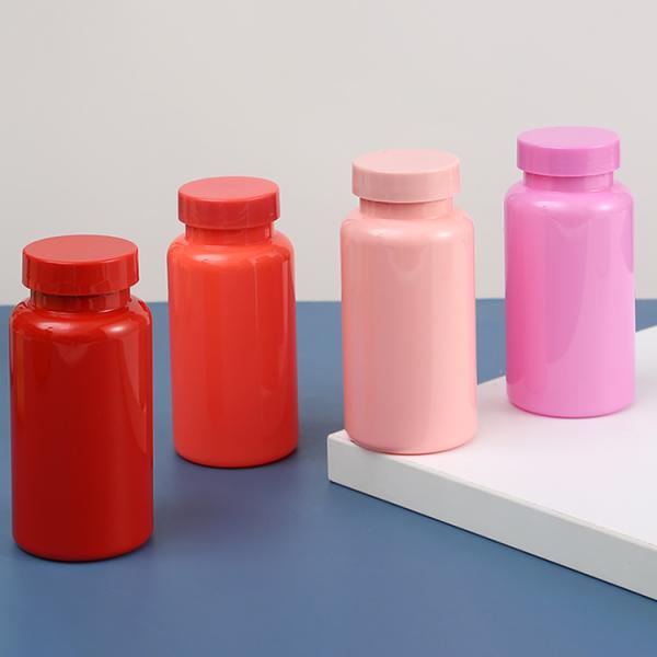 Collar Material Sport Nutrition Supplement Private Label Empty Food Grade Black Protein Powder Bottle with Customized Colors
