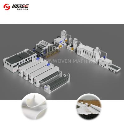Needle Punching Machine Non Woven Fabric Geotextile Production Line
