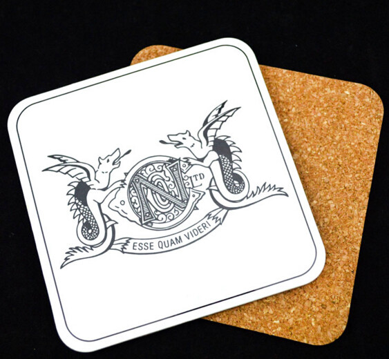 Widely used Wooden coaster with UV finish edge and customized logo