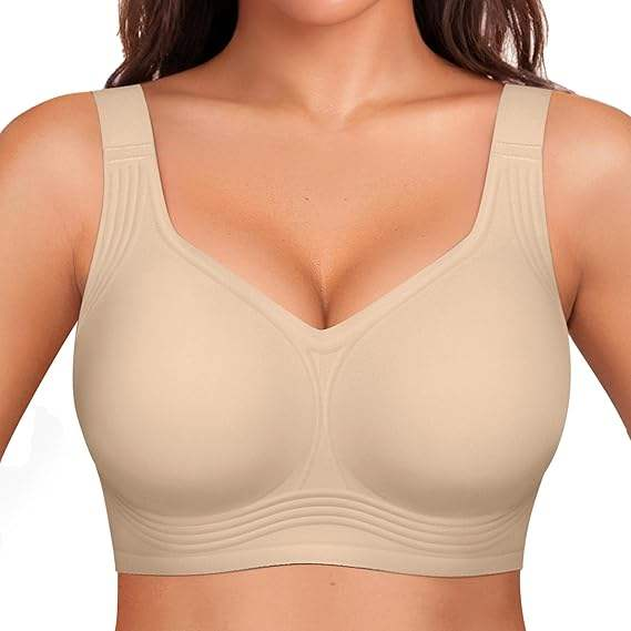 Adjustable Convertible Support Wireless Jelly Strip Bra For Everyday Multi - Use
