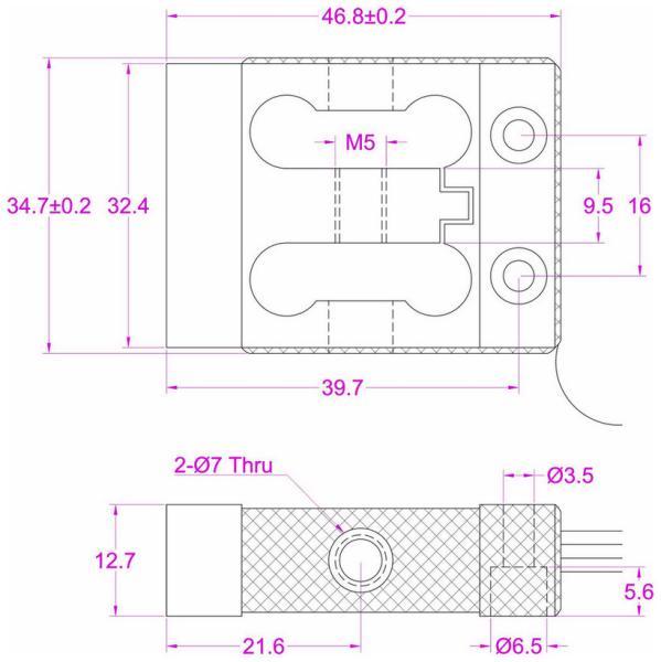 High accuracy load cell for medical infusion bag weighing sensor