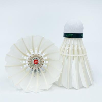 Oem Goose Feather Shuttlecock Durable Stable Badminton Dmantis D45