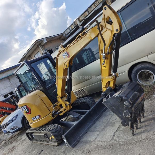 Used Caterpillar Track Shoes 303CR Mini Excavator 3 Ton with ORIGINAL Hydraulic Valve