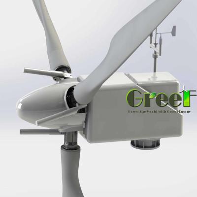 turbina eólica horizontal da linha central da espiral do gerador do sistema da turbina eólica 30kw