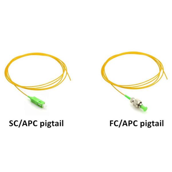 SC APC Single Mode Optical Fiber Patch Cord Simplex / Duplex Fiber Optic
